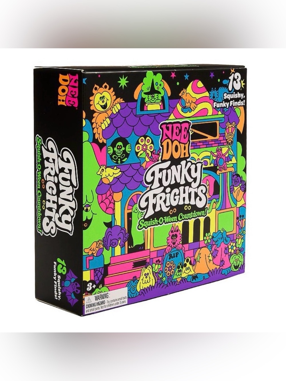 Authentic Needoh Funky Frights - 13 Squishies Squish-O-Ween Countdown - New!